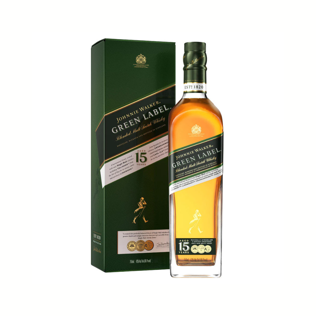 JOHNNIE WALKER GREEN LABEL 750 ML